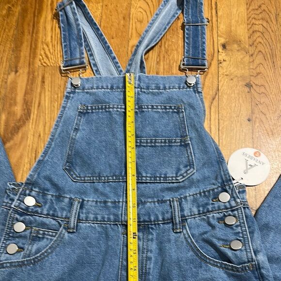 ANRABESS Blue Denim Overalls women’s sz small NEW with TAG soft denim - Picture 5 of 14